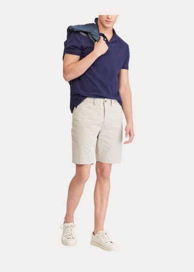 Pantalones Cortos Polo Ralph Lauren Hombre Beige - Stretch Classic Fit - PESCW6510